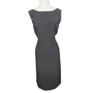 Tahari Arthur S. Levine Women's Professional Dress Size 16 Black Sleeveless